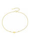 Oxzen Gold Plated Silver Chain Anklet