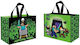 Minecraft Plastic Shopping Bag in Green Color