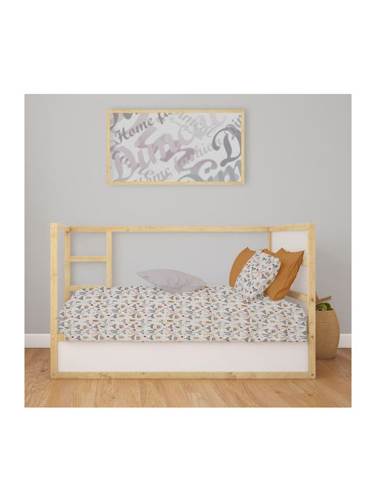 Dimcol Față de pernă pentru bebeluși din 100% bumbac Grey 45x35cm