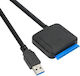 Vcom Cu816 Adapter From Usb 3.0 A M To Sata+power No Power Adapter Black