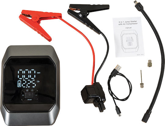 Lianos Car Battery Jump Starter & Charger 2000mAh with Pump 12V