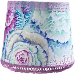 Lampenschirm mit elektrischen blauen Blumen, Maße 15*12*10 Lampenschirm mit elektrischen blauen Blumen, Maße 15*12*10