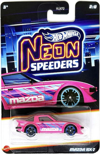Hot Wheels Neon Speeders Mașinuță Mazda RX-7 Scară 1:64 Pentru 3+