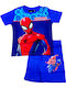 Disney Детска пижама Лятна Blue Spiderman