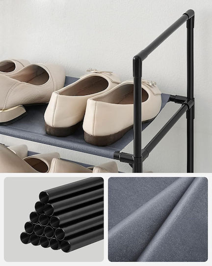 Stoff Schuhschrank 33x33x173cm
