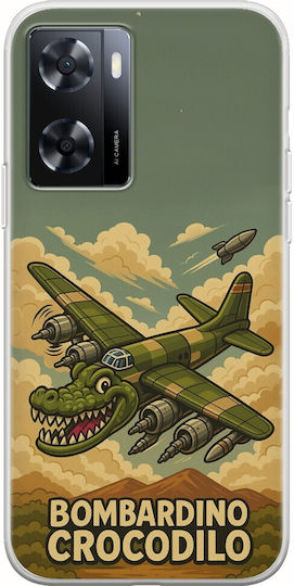 Brainrot Bombardino Crocodilo Oppo A57 4g Flexible Tpu Διάφανη Σιλικόνη