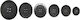 Button Horn Matte Glossy 25mm Dark Gray