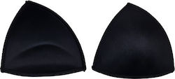 Nr.3/große Schwarze Push-Up-Einlagen Dreieckige Brustverstärker Kappen Unterwäsche Bademode Oberteile Kleider Italienische Verstärkung 14x14,5cm Mas Ma-0013m