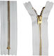Closed Metal Zipper 3mm 14cm Ecru