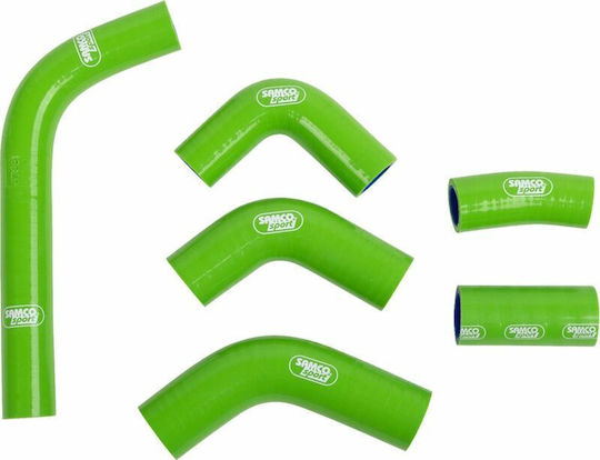 Kit furtunuri de apă din silicon Samco Sport Design motocicletă de curse Kaw-103-gn Verde