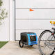 vidaXL Dog Carrying Blue Bicycle Trailer for 30kg Pets