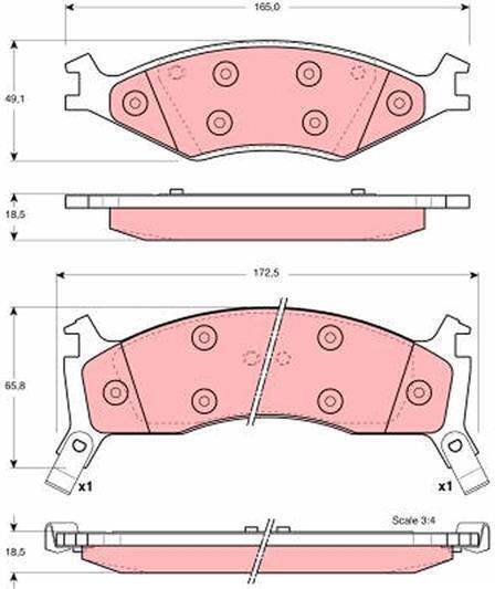 Front Brake Pads Kia Sportage 94-03 Shuma 97-01 Vp3123-p182