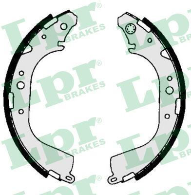 Rear Brake Shoes Akebono System Hiace Hilux Taro Vs1058-p182