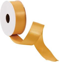 Satin Κορδέλα 5m X 25mm Χρυσή Χρυσό Πολυεστέρας Μήκος 500 X Πλάτος 2,5 Cm