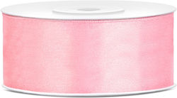 Satinband 25mm 25m Hellrosa
