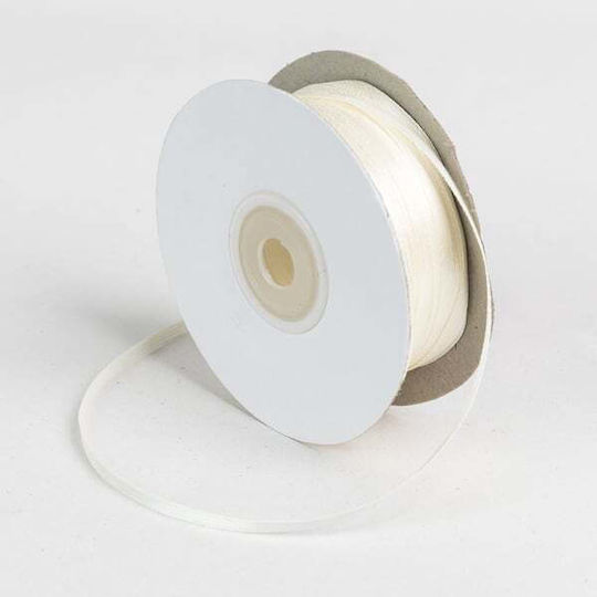Double-Sided Satin Ribbon 3mmx100m Ecru