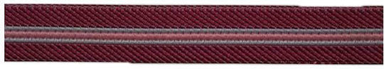 Ribbon with Stripe in the Middle 10mm Width Fuchsia Price Per Meter