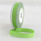Stoffband Polka Dot 1,2cm x 18,20m Limette