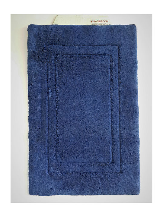 Abyss & Habidecor Πατάκι Μπάνιου Βαμβακερό Palace 44201705-07 Μπλε 60x90εκ.