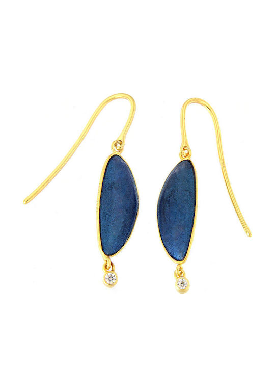 Arteon Earrings made of Silver Gold Plated with Stones