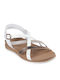 Desert Kiss Women's Flat Sandals in White Color