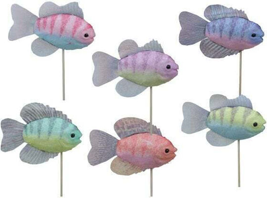 Stofffisch Set/6 Stab 11,5x8x3cm Verschiedene Designs