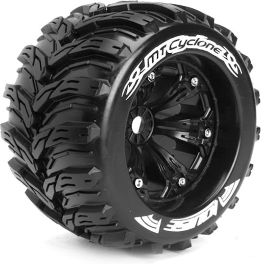 Louise Mt-cyclone Tire + & Wheel 3 8" Black 0-offset 2