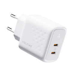 Voltme Charger Without Cable GaN with 2 USB-C P...