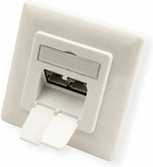 Priză Roline 25.99.8490 Montare pe Perete 2x Rj-45 F Stp Cat.6a