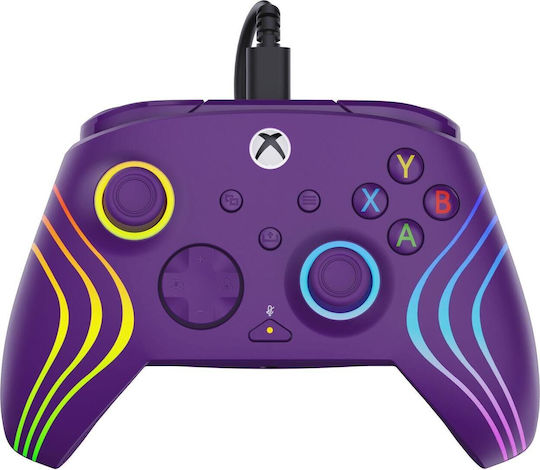 Turtle Beach Afterglow Wave Gamepad Cu Fir Cu Stick-uri Cu Efect Hall Pentru PC / Xbox Series Violet