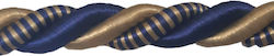 Jgs S.a 5501-071 Dekorative Möbelkordel Blau Khaki 50m