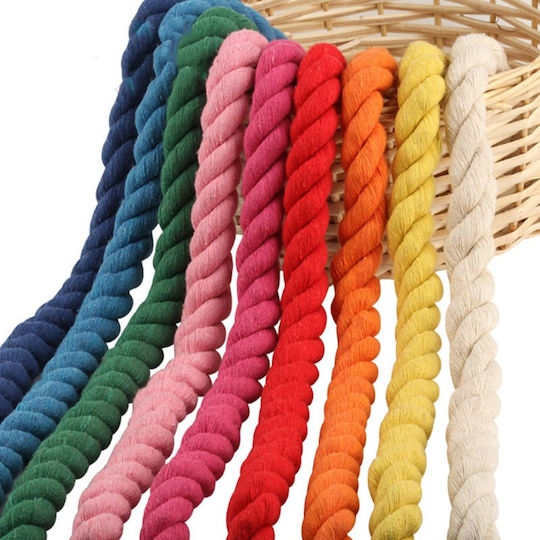 Twisted Cotton Cord 10mm 10m Spool 110-b 8 Lime