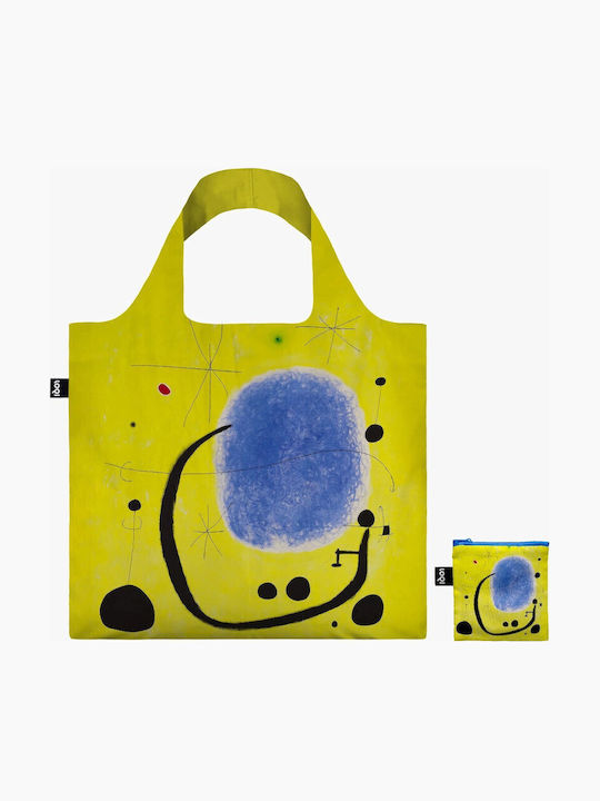 Loqi Shopping Bag Joan Miro Gold Azure Jm.ga