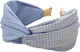 Blue Grey Headband with Gold Details O404wz3
