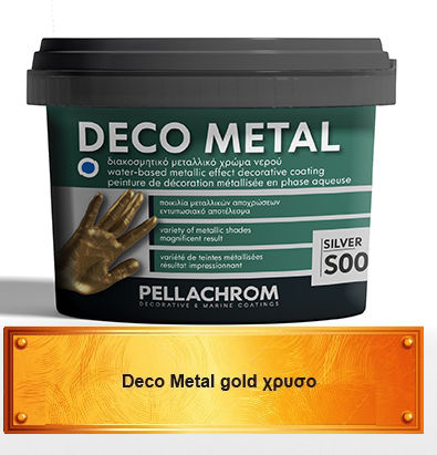 Metallic Dekoratives Wasser Gold DIY Deco Metall Pellachrom 350ml