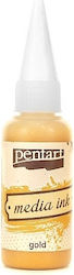 Μελάνι Media Ink Pentart 20 Ml Metallic Gold
