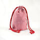 Christmas Pouch Checkered Red-White 16x20cm 20x30cm 29cmx40cm Skord397
