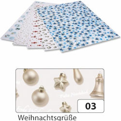 Photocard Folia 50 X 70 270g Christmas Silver Ornaments Folia