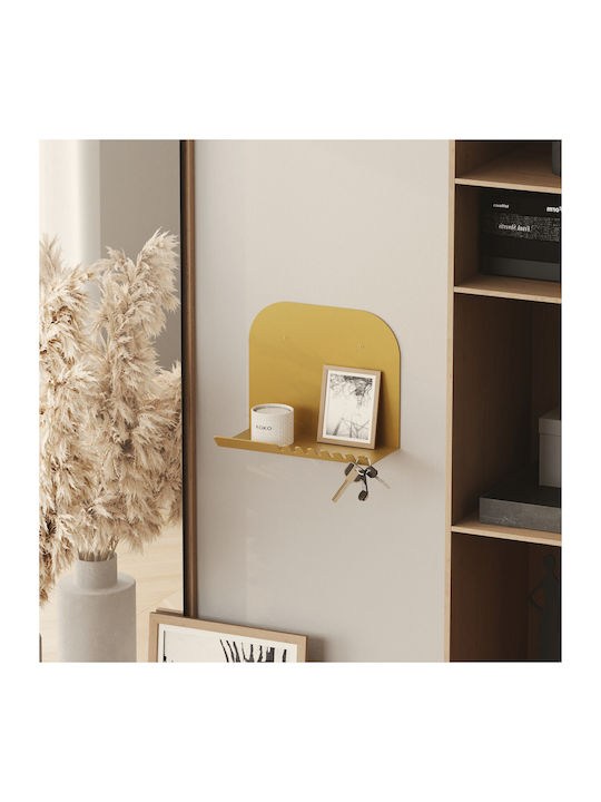 Shelf Wall Short Gold 28x12x23cm