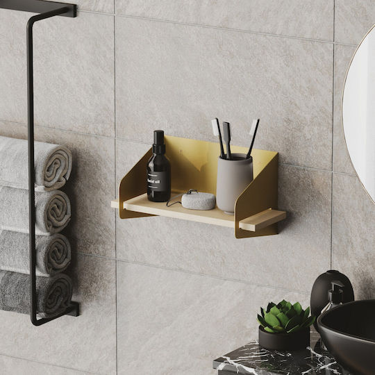 Wandregal Gold 40x19x20cm
