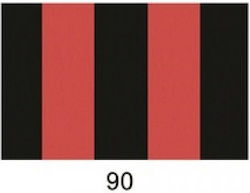 Χαρτόνι Ριγέ 50x68 300gr Κόκκινο Μαύρο