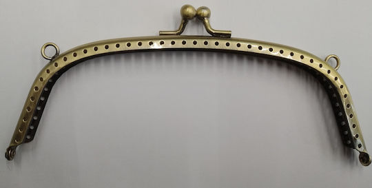 Metal Handle for Handmade Bag 17 Cm Col Bronze