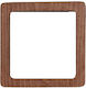 Holzgriff für Tasche, quadratisch, braun, 21,5x21,5cm, 2 Stück