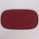 Bordeaux Kunstleder Taschenboden 24x13cm 1Stk