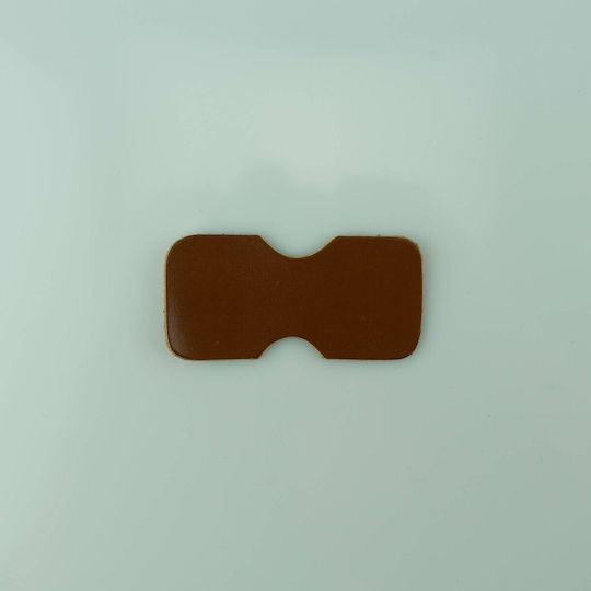 Leder-Gürtelende 4*8,5cm Tan G Gürtel 4cm