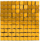 Copper Decorative Panel Black Background 30x30 Cm 100 Squares