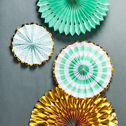 Feier Partydekorationen Minzpapier 1x Durchmesser 42 cm 1x Durchmesser 34 cm 1x Durchmesser 26 cm 1x Durchmesser 20 cm