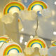 Dekorative Girlande 20 Regenbogen-LED-Lichter