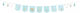 Oh Baby Stoffgirlande mit blauen Quasten 2,5 m
