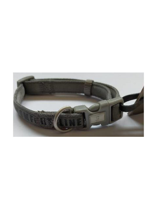 Ferribiella Adjustable Dog Collar Nylon 25 Mm X 40-54 Cm Grey-Silver